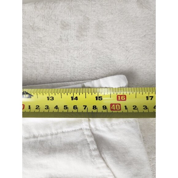 Calvin Klein Pants Women 10 Linen White Pockets Beach Vacation Coastal Lagenlook - Picture 14 of 16